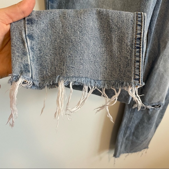 Areopostale Mom Jeans Distressed Frayed - US14 - Picture 7 of 12